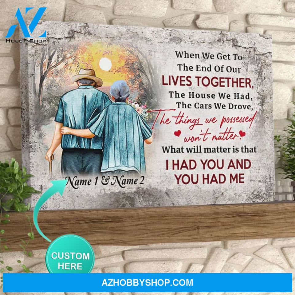 I Had You And You Had Me Canvas Wall Art