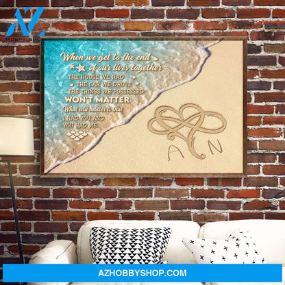 I Had You And You Had Me, Family Custom Canvas & Poster, Gift For Couples/Partner