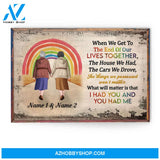 I Had You And You Had Me, LGBTQ+ Custom Poster, Canvas, Gift For LGBTQ+ Couple, Partner
