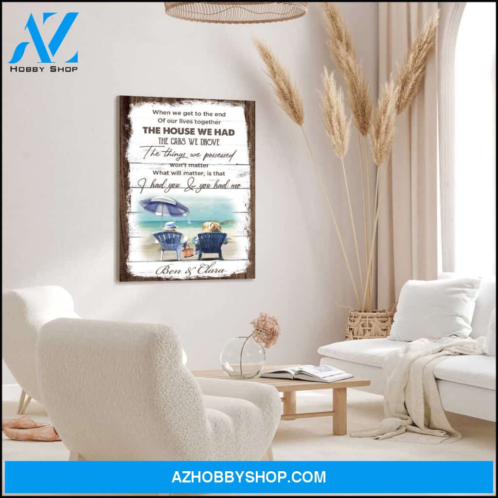 I had you and you had me - Personalized premium canvas