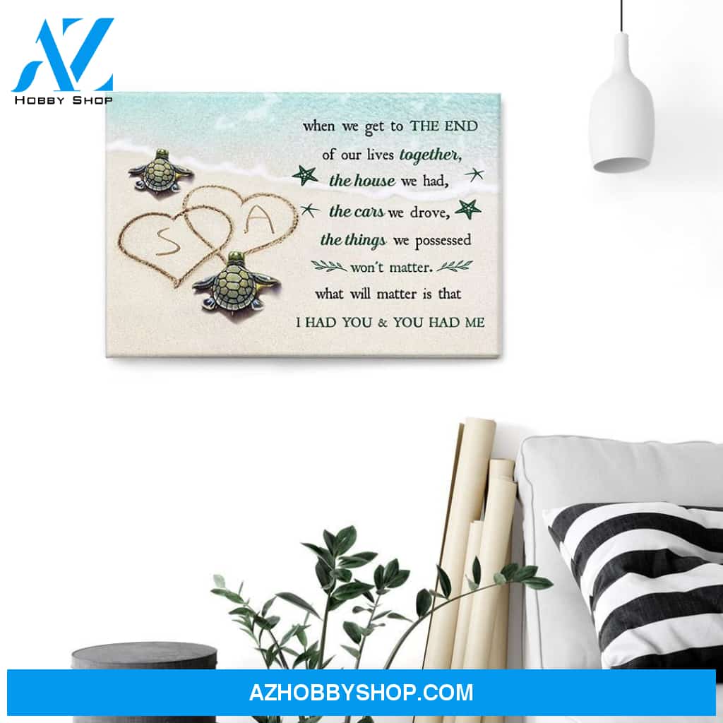 I Had You & You Had Me, Family Custom Poster/Canvas, Gift For Couple, Partner, Anniversary Gift