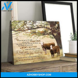 I Had You & You Had Me Hereford Cow Poster Canvas Wall Decor Visual Art