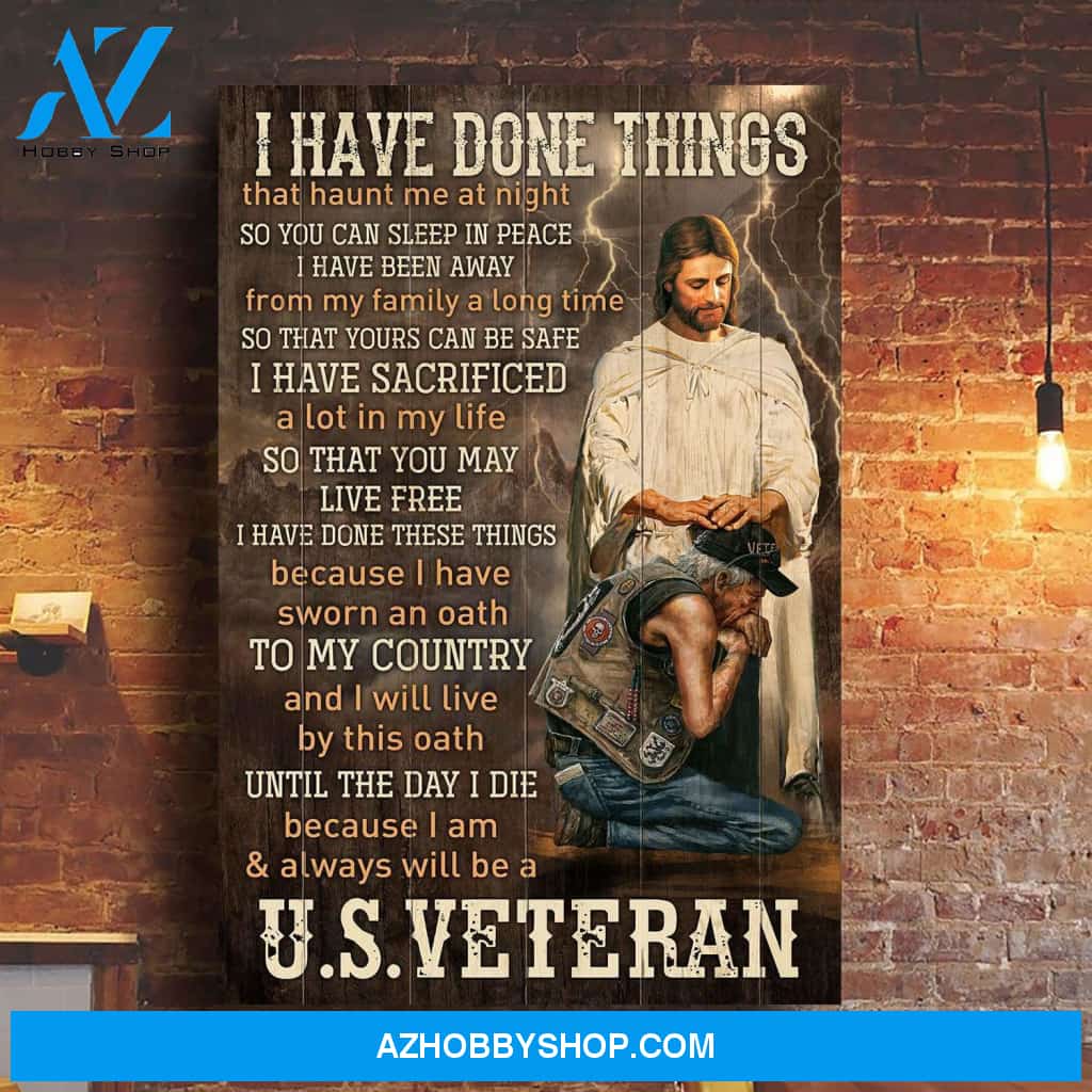 I have done things that haunt me at night Jesus Portrait Canvas Prints, Wall Art