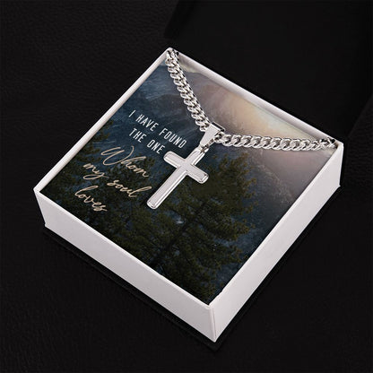 I have found the one Personalized Cross Necklace with Cuban Chain