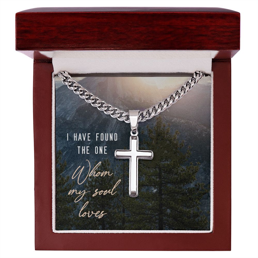 I have found the one Personalized Cross Necklace with Cuban Chain