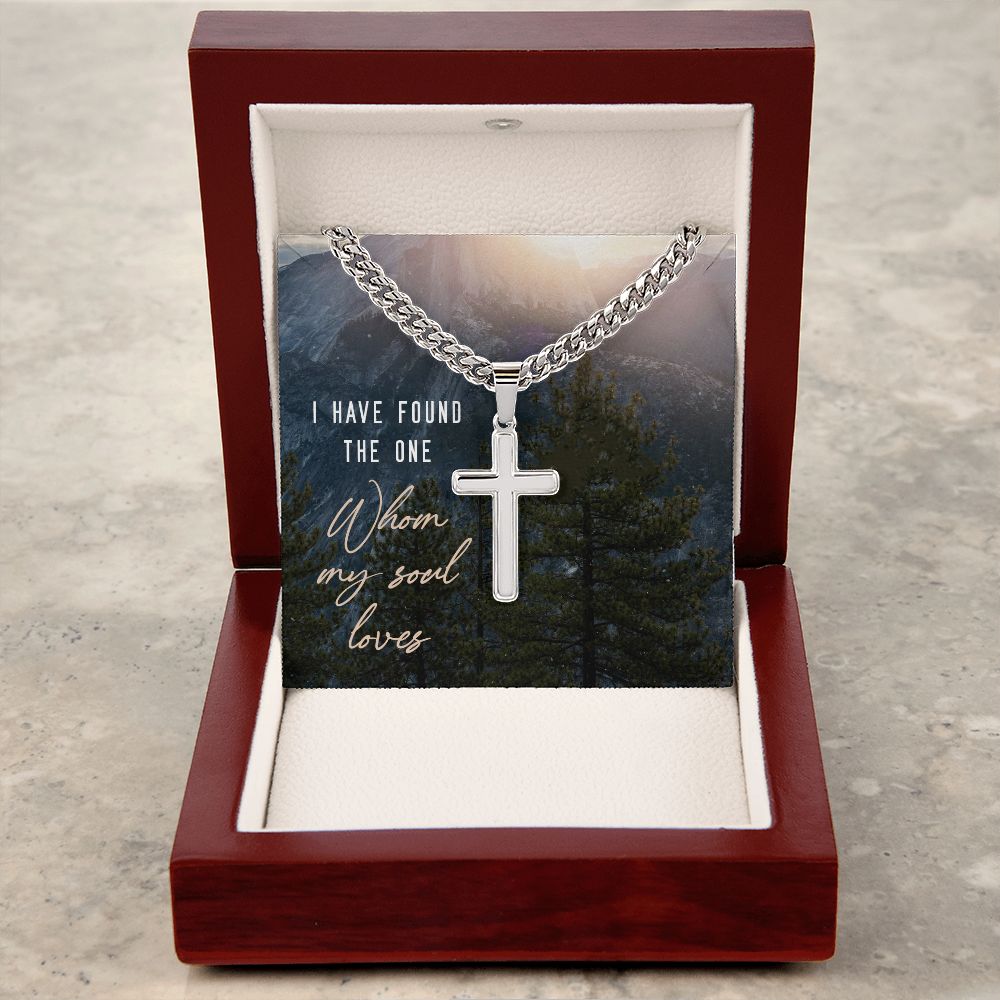 I have found the one Personalized Cross Necklace with Cuban Chain