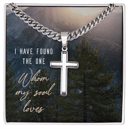 I have found the one Personalized Cross Necklace with Cuban Chain