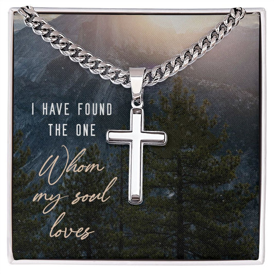 I have found the one Personalized Cross Necklace with Cuban Chain