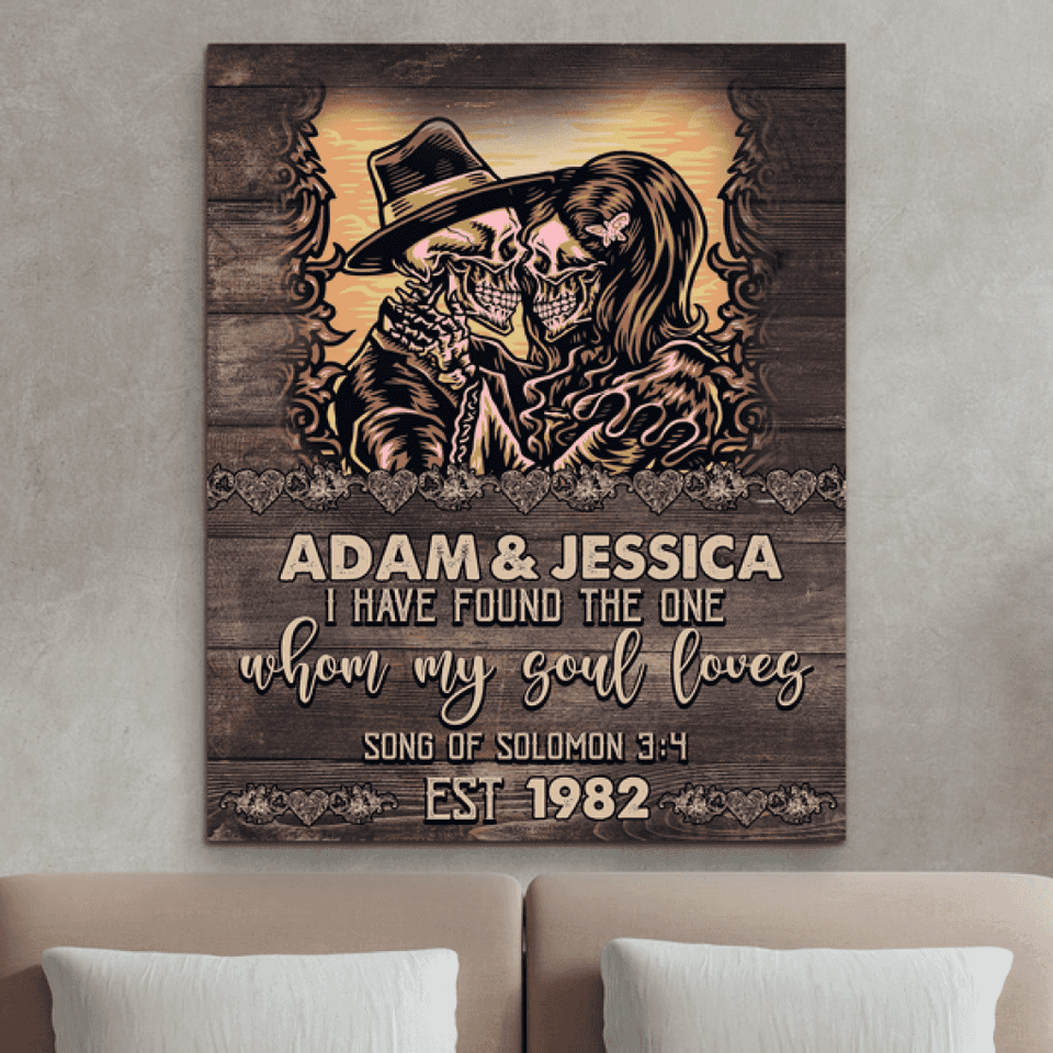 I Have Found The One Skull Gothic Personalized Canvas Gift Gallery Wraps