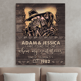 I Have Found The One Skull Gothic Personalized Canvas Gift Gallery Wraps