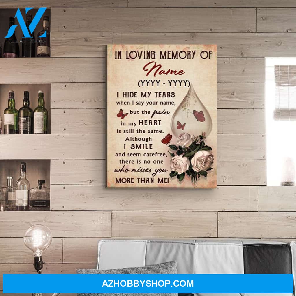 I Hide My Tears 2 - Personalized Custom Matte Canvas