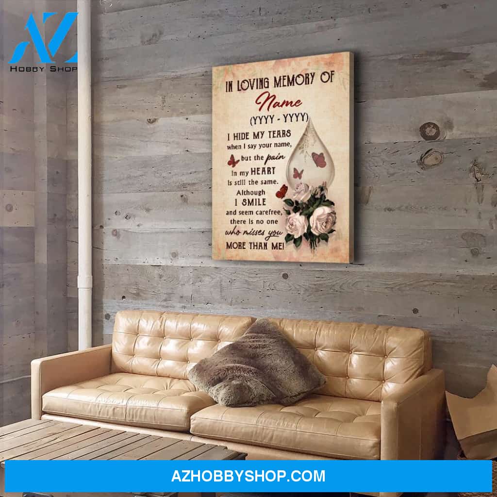 I Hide My Tears 2 - Personalized Custom Matte Canvas