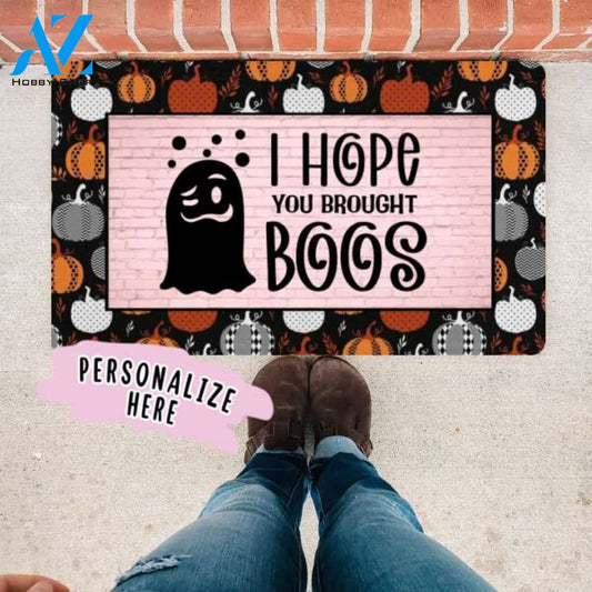 I Hope You Brought Boos Door Mat, Halloween Gift, Funny Doormat, Welcome Mat, Halloween Decor, Funny Door Mat, Home Doormat, Halloween Welcome Mat
