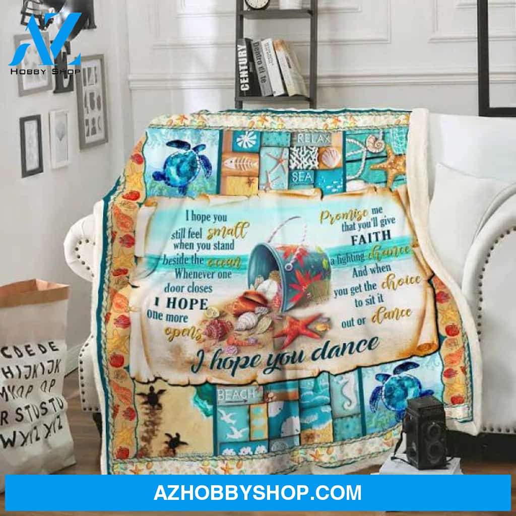 I Hope You Dance Beach Sofa Throw Blanket Beach