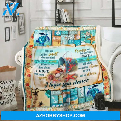 I Hope You Dance Beach Sofa Throw Blanket Beach