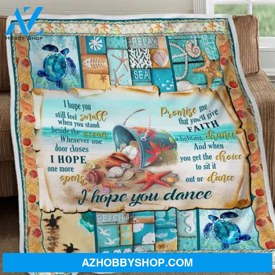 I Hope You Dance Beach Sofa Throw Blanket Beach