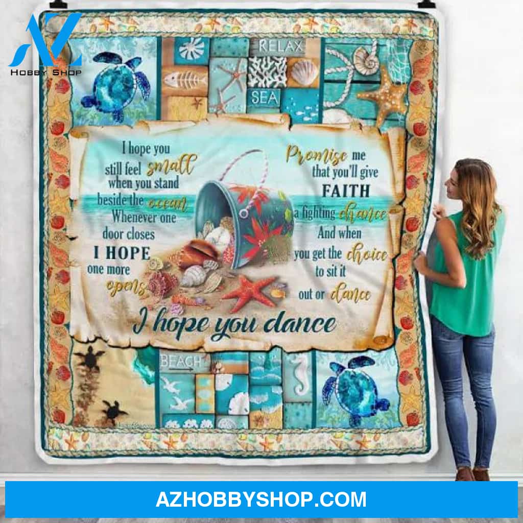 I Hope You Dance Beach Sofa Throw Blanket Beach