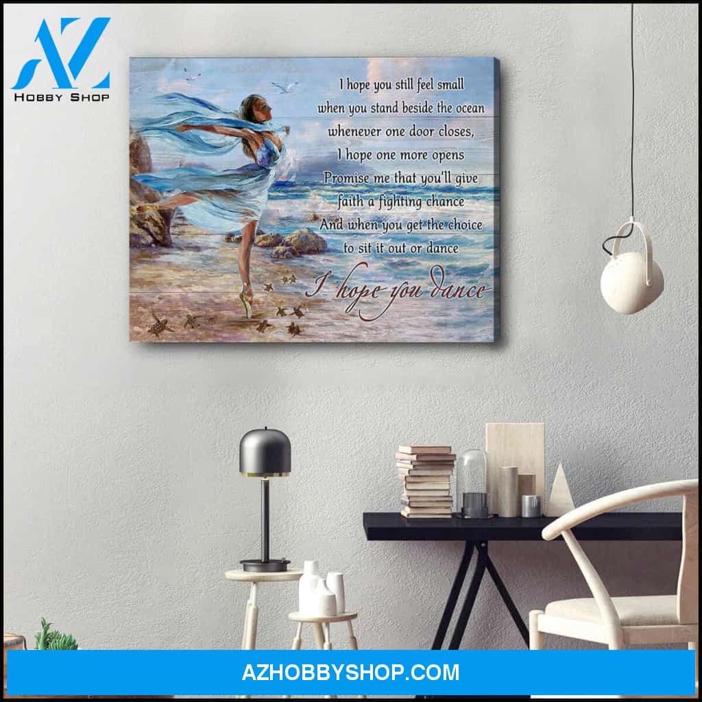 I Hope You Dance, Stunning Turtle Canvas Wall Art
