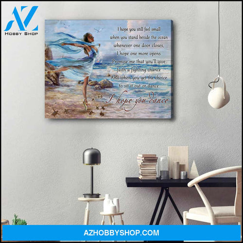 I Hope You Dance, Stunning Turtle Canvas Wall Art