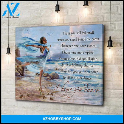 I Hope You Dance, Stunning Turtle Canvas Wall Art