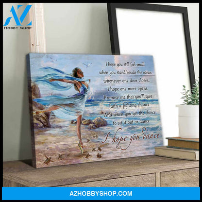 I Hope You Dance, Stunning Turtle Canvas Wall Art