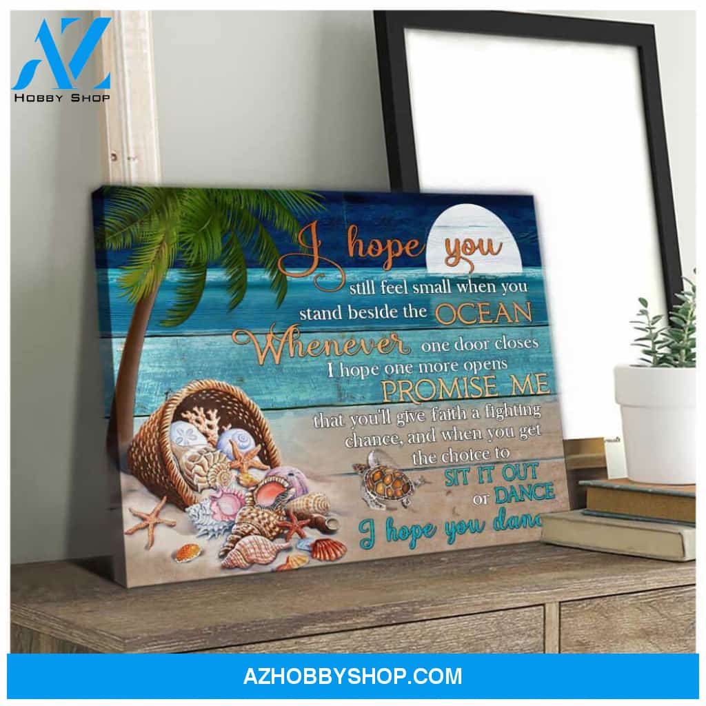 I hope you dance Turtle Canvas Wall Art Decor