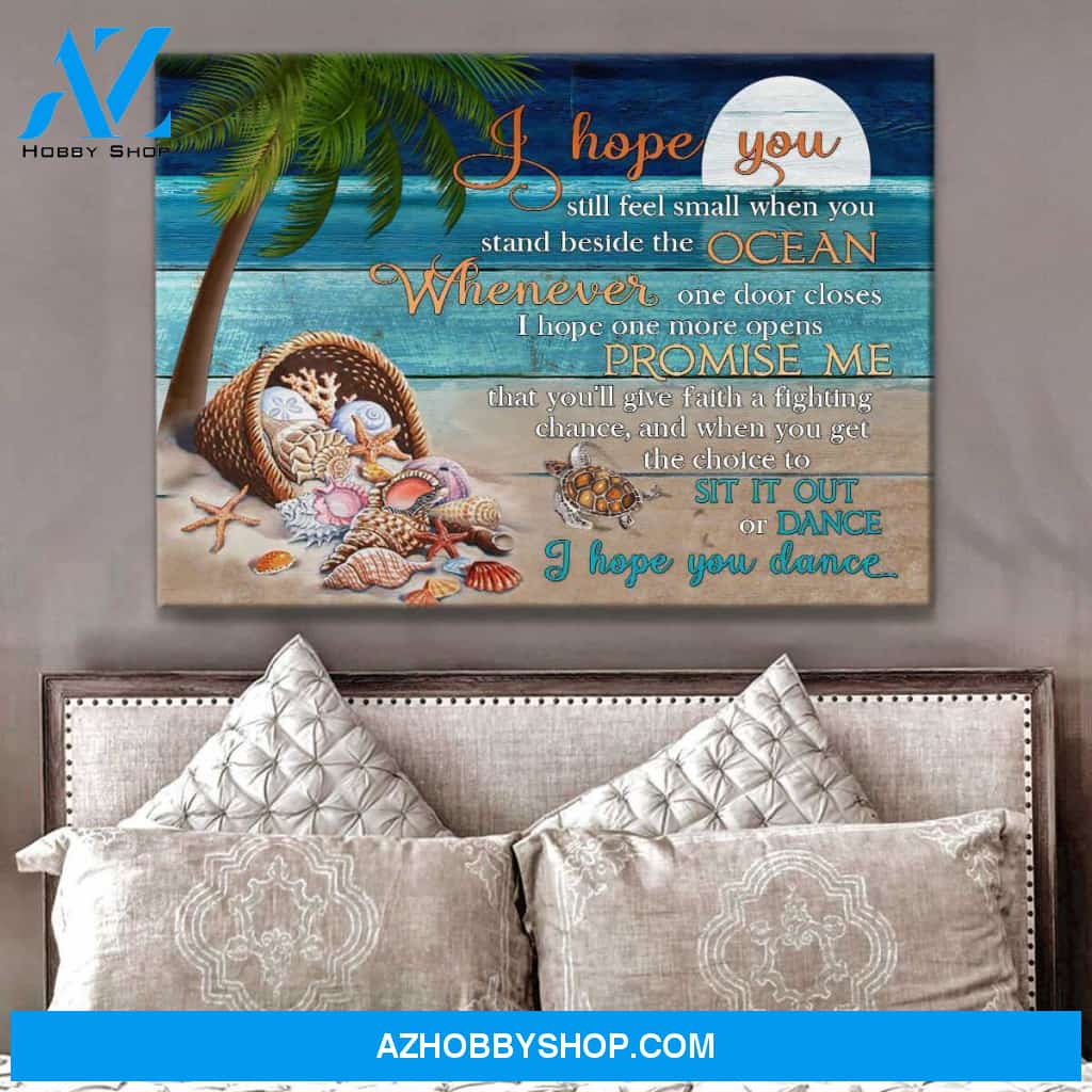 I hope you dance Turtle Canvas Wall Art Decor