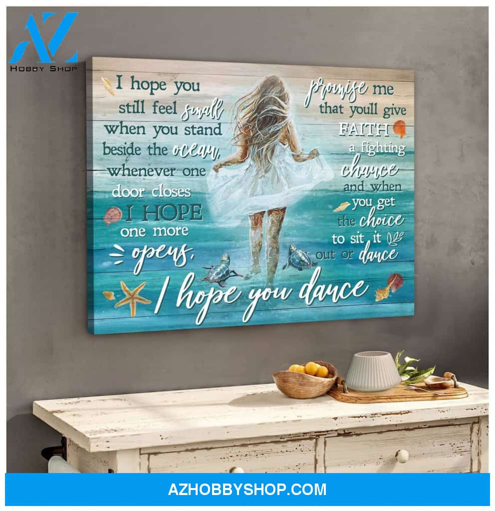 I Hope You Turtle Wall Art Canvas