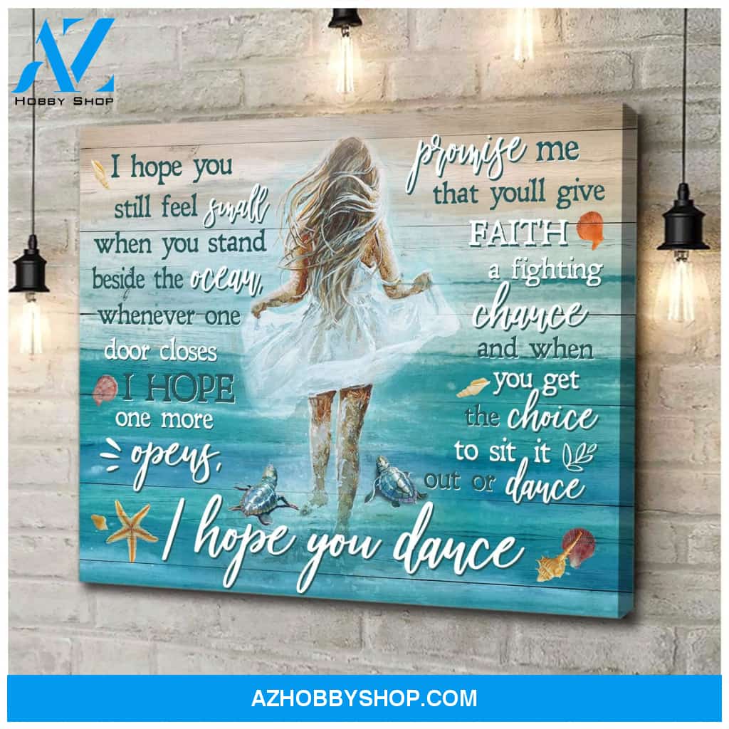 I Hope You Turtle Wall Art Canvas