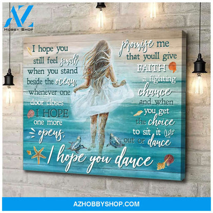 I Hope You Turtle Wall Art Canvas
