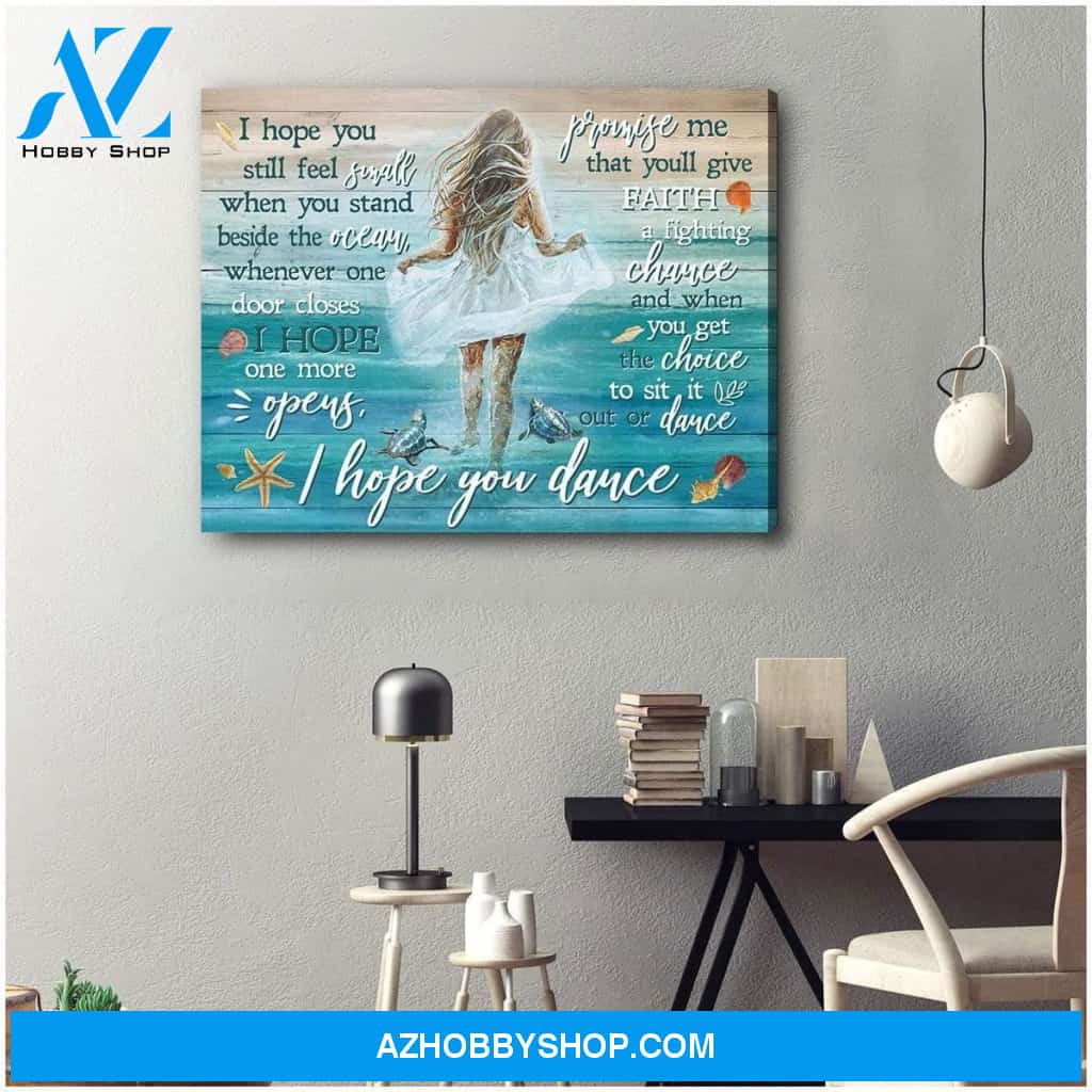 I Hope You Turtle Wall Art Canvas