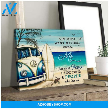 I Just Want Peace Turtle Wall Art Canvas