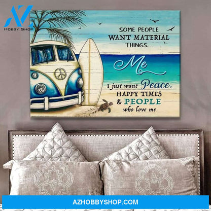 I Just Want Peace Turtle Wall Art Canvas