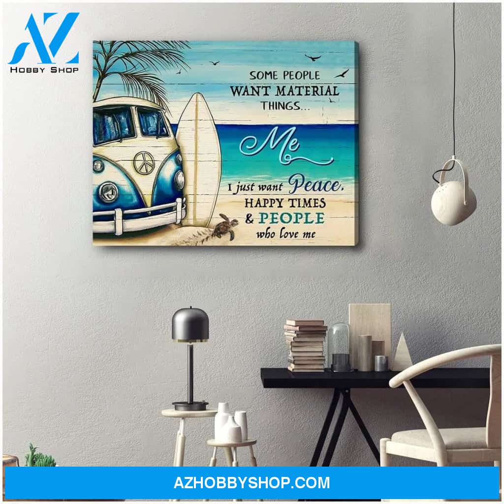 I Just Want Peace Turtle Wall Art Canvas