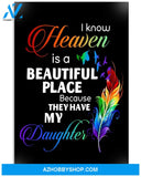 I Know Heaven Has My Daughter Canvas And Poster Wall Decor Visual Art