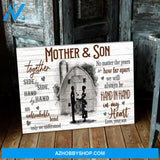Gift For Mom From Son I Learned Barn Canvas