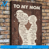 Gift For Mom From Son I Learned Canvas