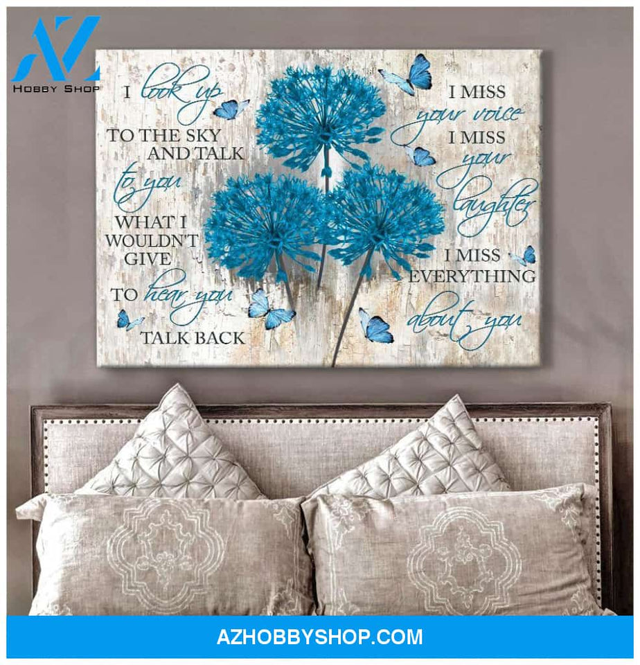 I Look Up Butterfly Wall Art Canvas