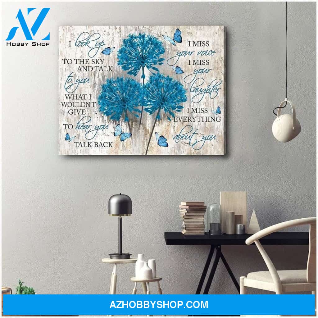 I Look Up Butterfly Wall Art Canvas