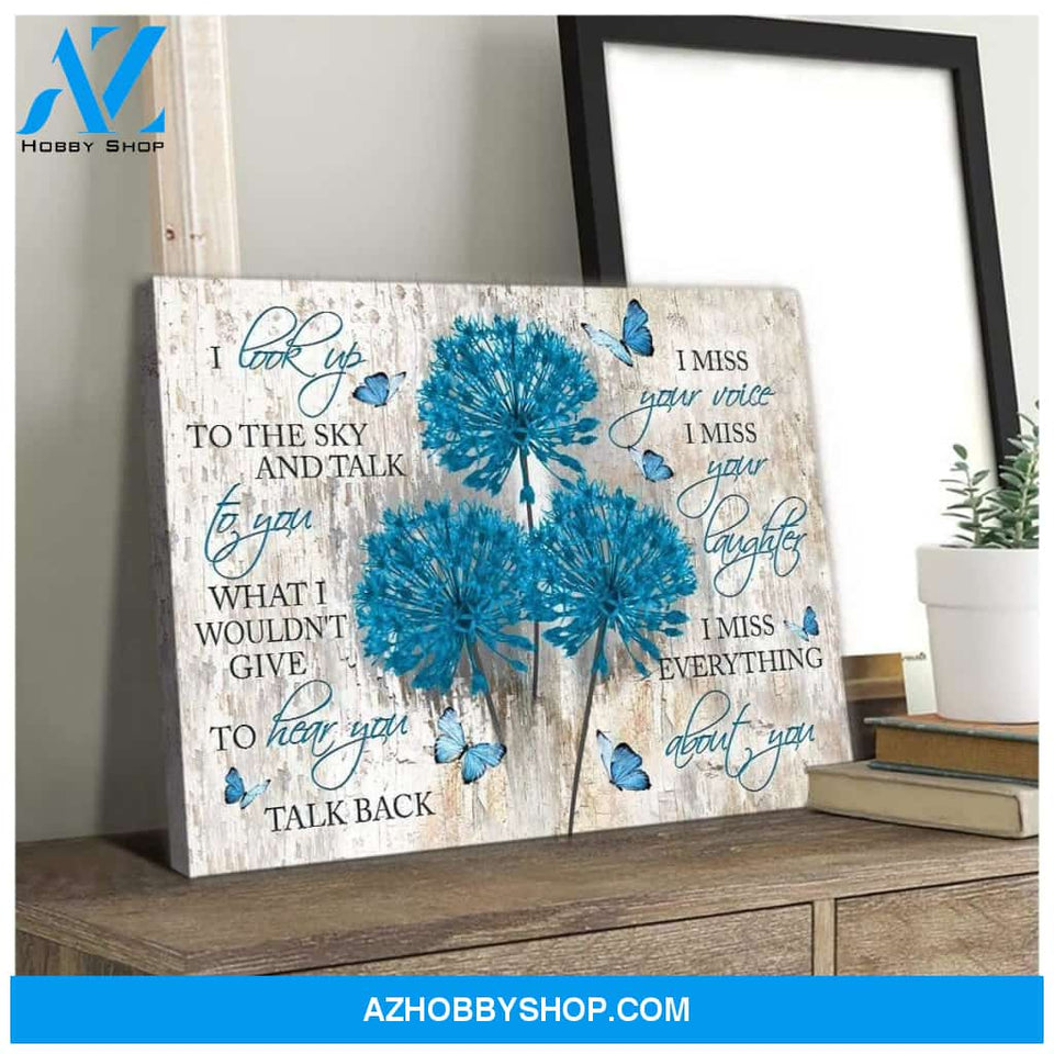 I Look Up Butterfly Wall Art Canvas