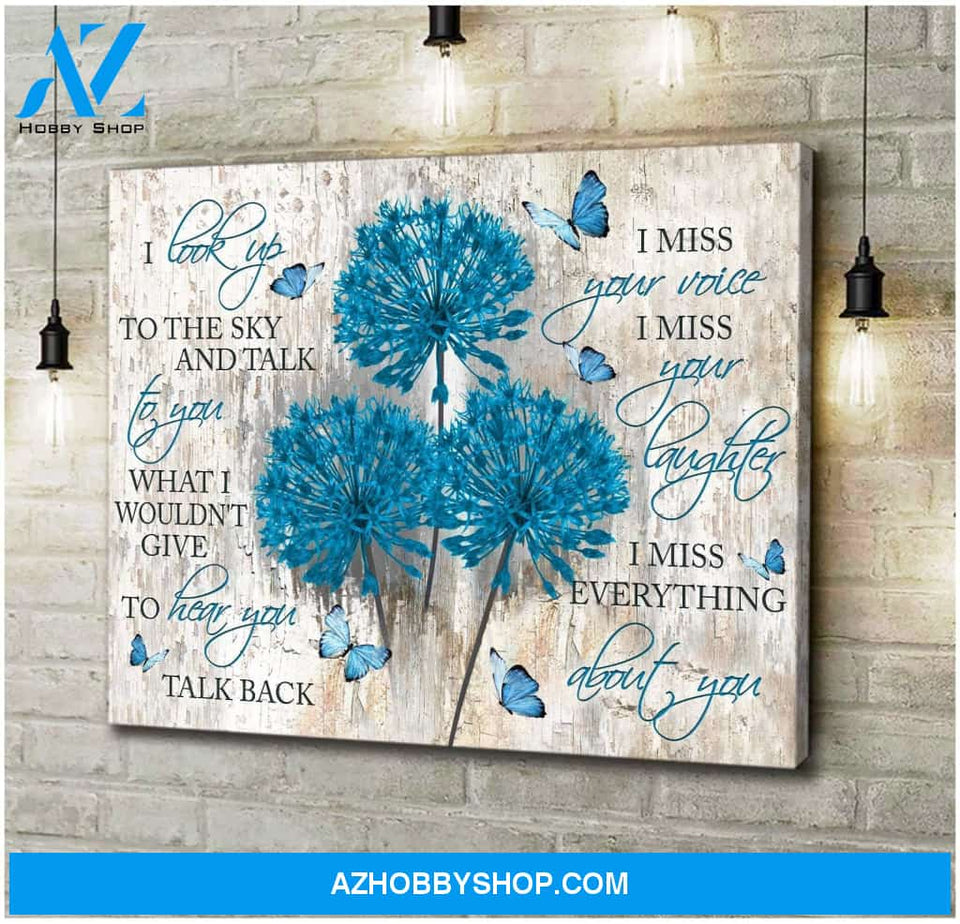 I Look Up Butterfly Wall Art Canvas