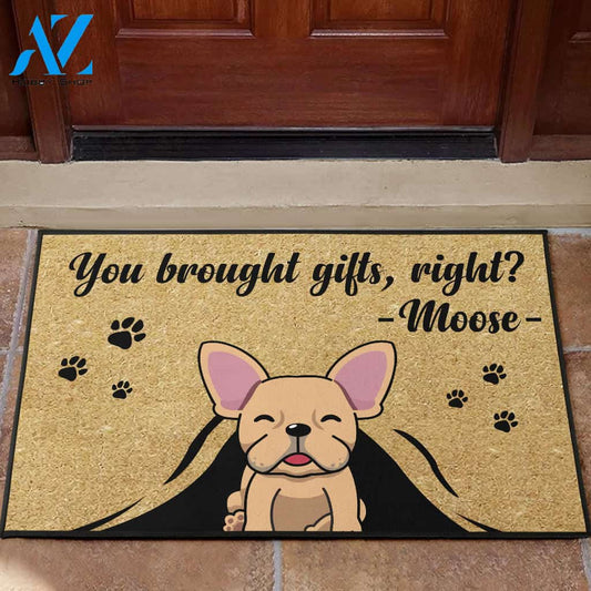 I love girts - Custom French bulldog doormat