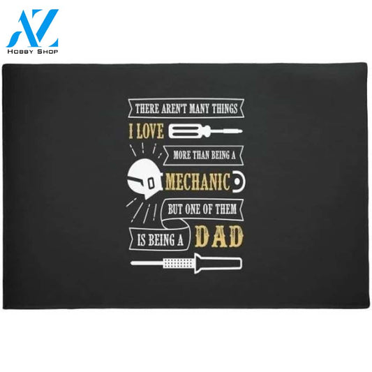 I Love Mechanic Dad Doormat Welcome Mat House Warming Gift Home Decor Funny Doormat Gift Idea