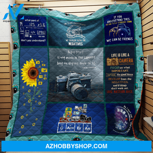 I love Photography Love Camera Fleece Blanket