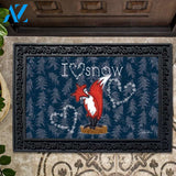 I Love Snow Fox - Doormat - 18" x 30"