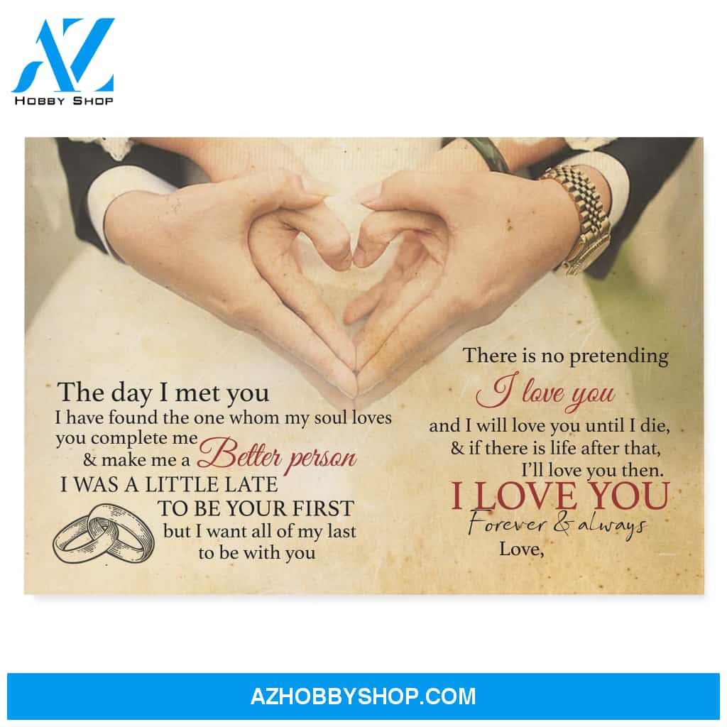 I Love you forever and always - Personalized Canvas