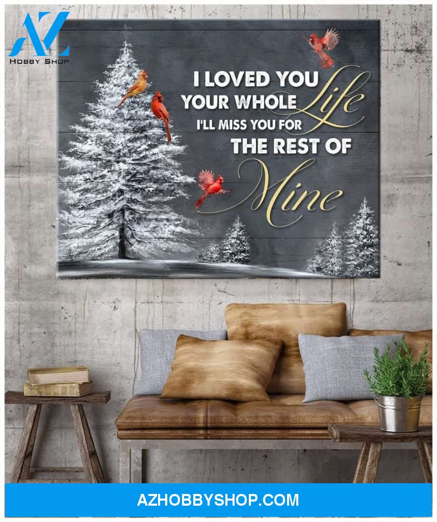 I Loved You Cardinal Wall Art Canvas