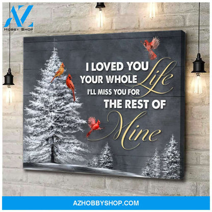 I Loved You Cardinal Wall Art Canvas