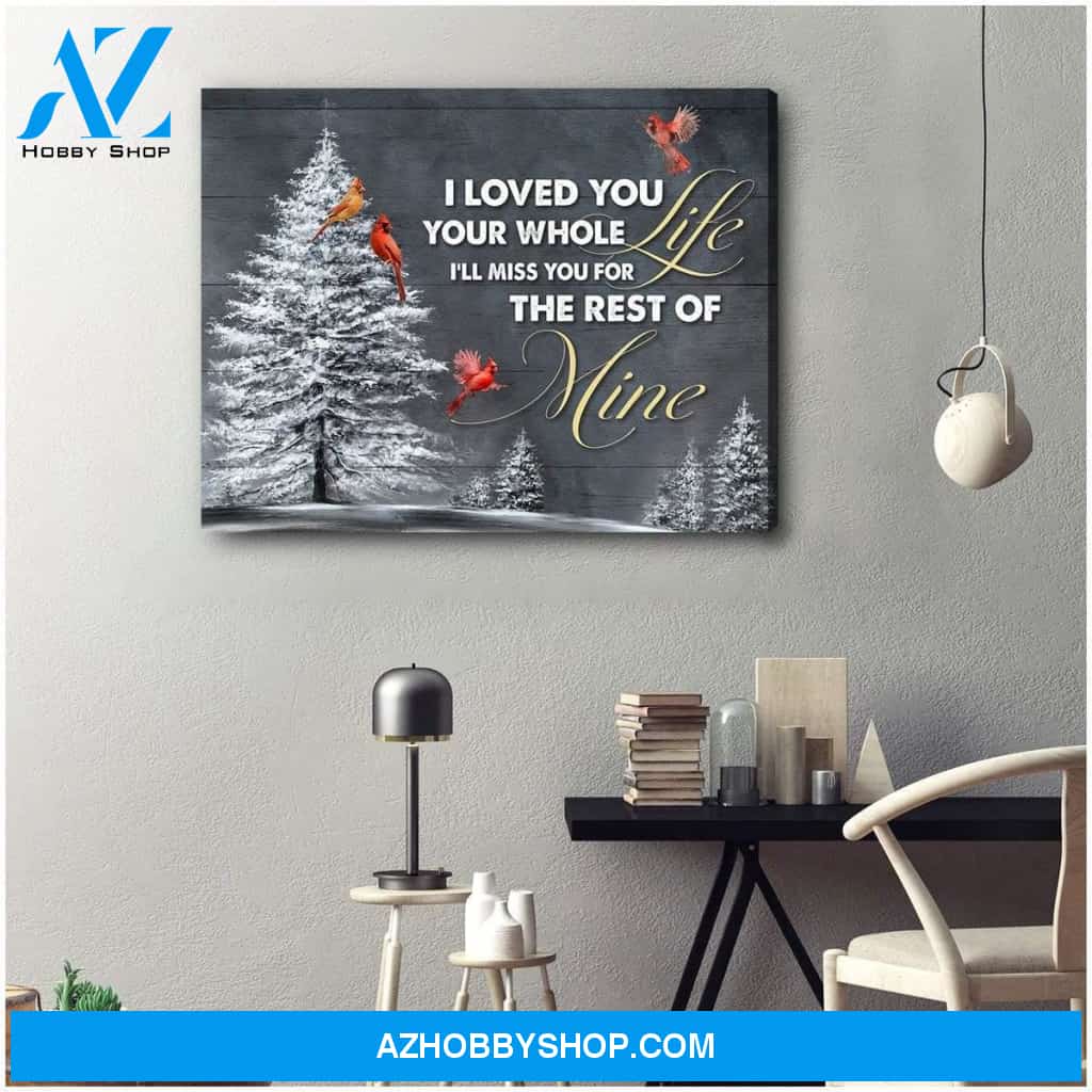 I Loved You Cardinal Wall Art Canvas