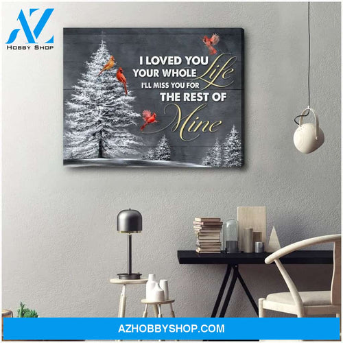 I Loved You Cardinal Wall Art Canvas